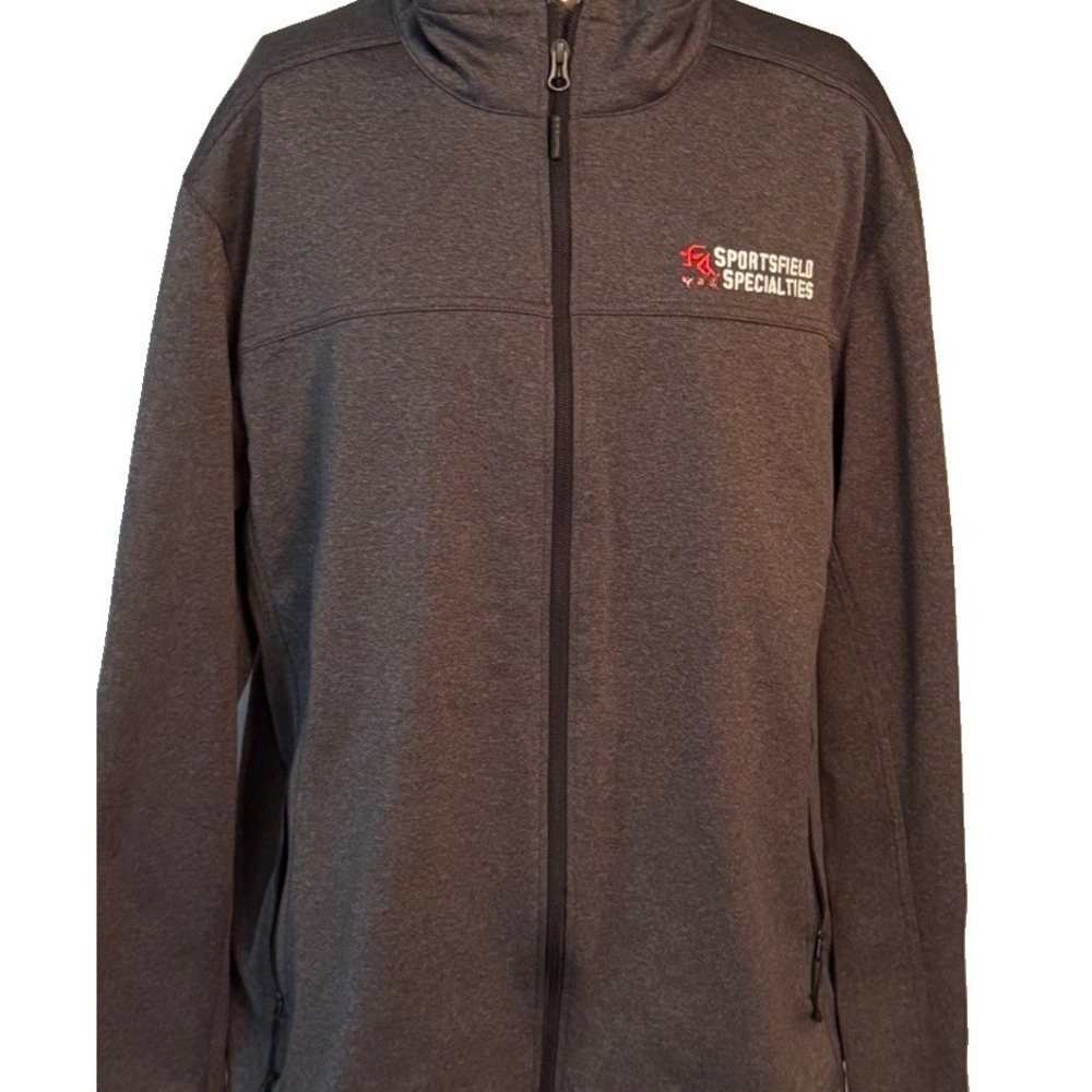 The North Face Men's XL Gray Full Zip Jacket w/ Front Pockets See Logo On Chest